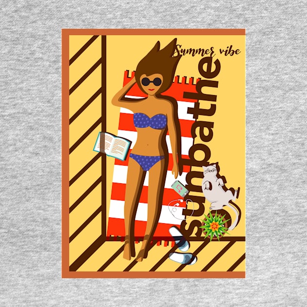 sunbathe, summer vibe by Akman